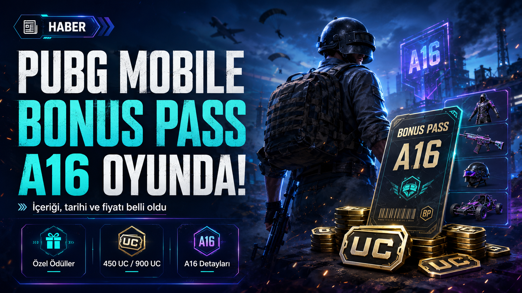 PUBG Mobile Bonus Pass A16 Oyunda! İçeriği, Tarihi ve Fiyatı