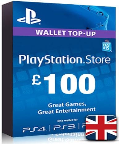 Playstation Network Card (PSN) 100 GBP (UK)