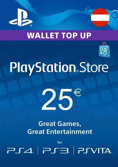 Playstation Network Card (PSN) 25 EUR (Austrian)