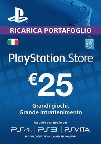 Playstation Network Card (PSN) 25 EUR (Italy)