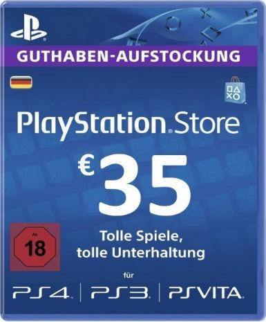 Playstation Network Card (PSN) 35 EUR (Germany)