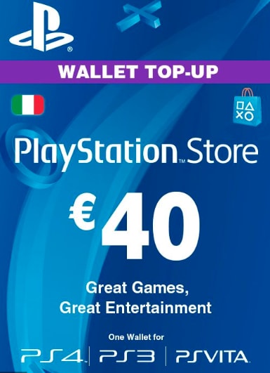 Playstation Network Card (PSN) 40 EUR (Italy)