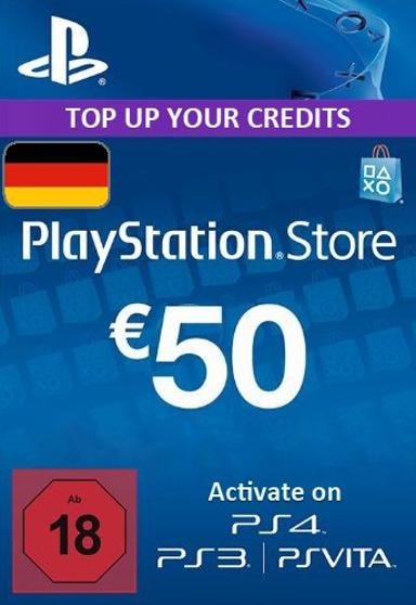 Playstation Network Card (PSN) 50 EUR (Germany)