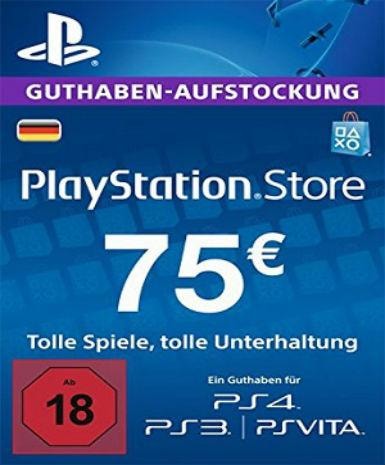 Playstation Network Card (PSN) 75 EUR (Germany)