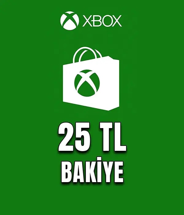 Xbox Live 25 TL Hediye Kartı